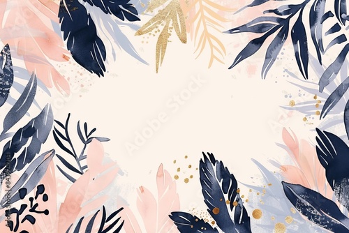 Whimsical Floral Background for Modern Designs Generative AI