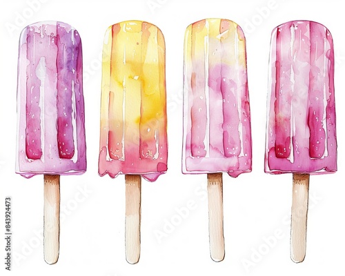 Summer Fun Clipart Set for Print Design Generative AI