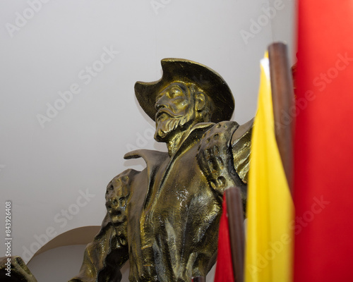 golden statue of don quixote