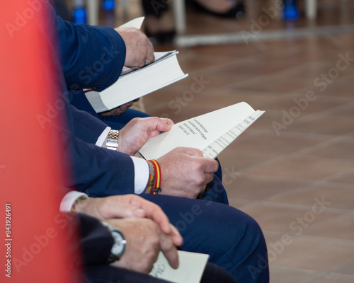 people reading in a reading event