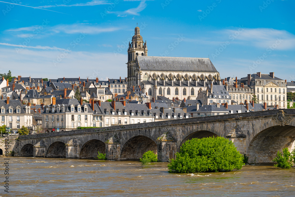 Fototapeta premium View of Blois Cathedral