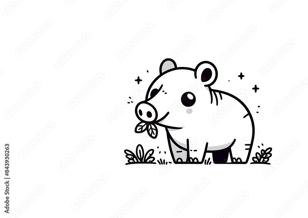 Obraz premium Draw Animal Coloring