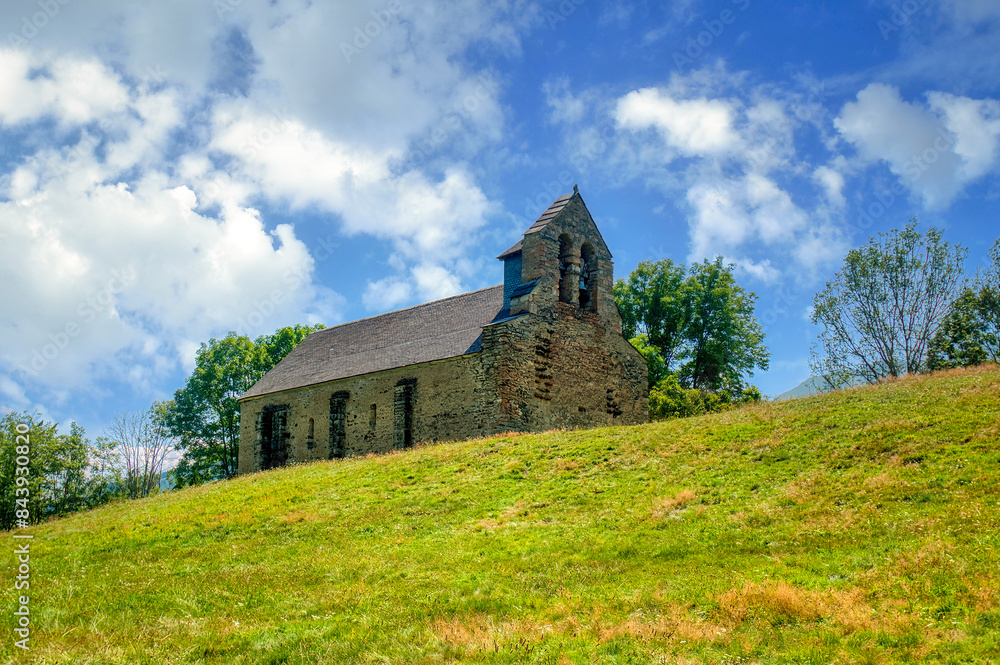 Fototapeta premium Chapel of Saint-Pé de la Moraine - Monument in Garin
