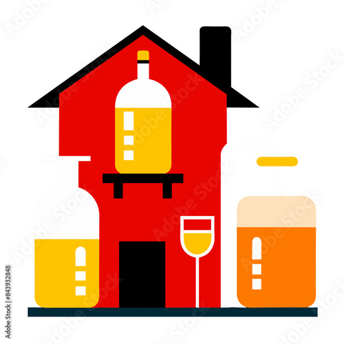 setup of home brewing equipment.