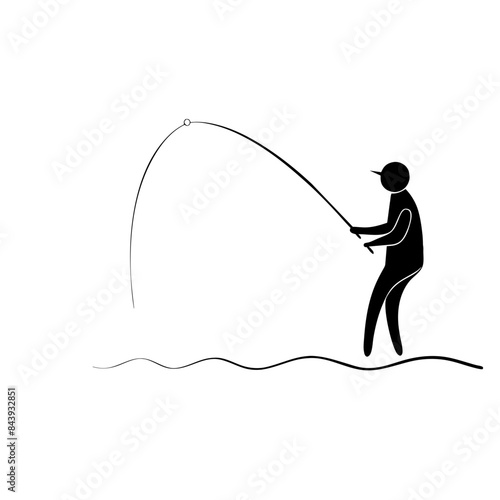 Fishing Enthusiast - person fishing by the water.