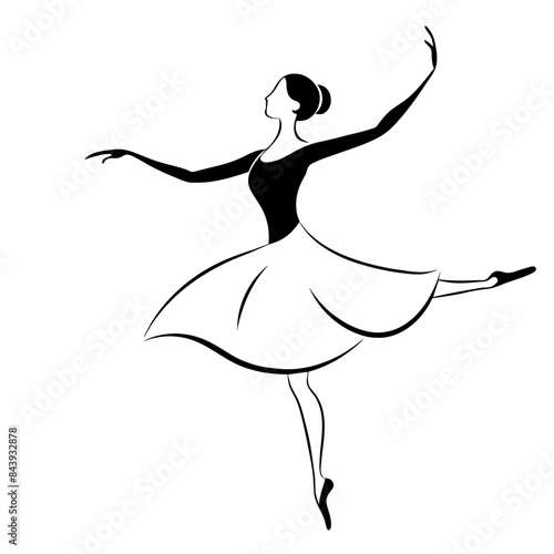 Classic Ballet - ballerina striking a pose.