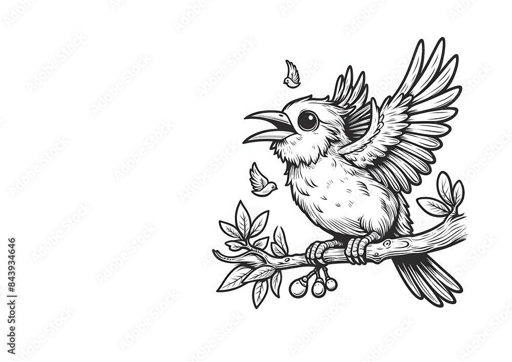 Obraz premium bird on branch