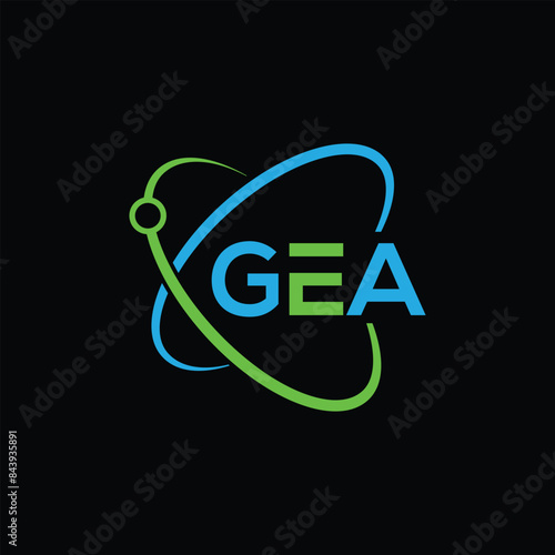 GEA Letter Initial Logo Design Template Vector Illustration
