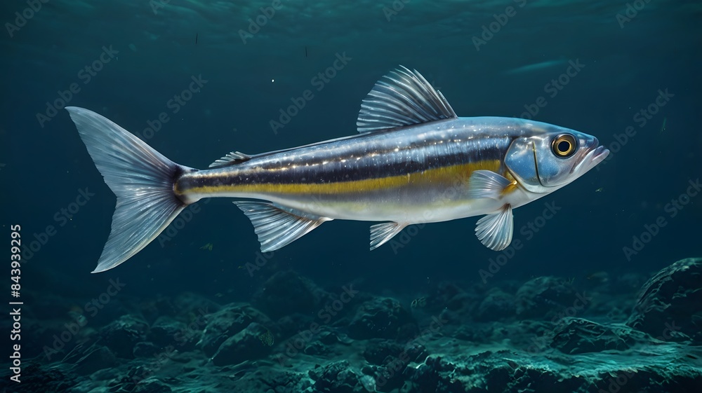 Fototapeta premium Fish swimming under the sea.
