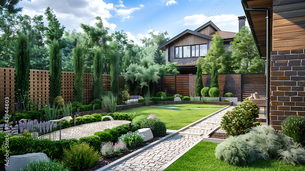 Modern yard design