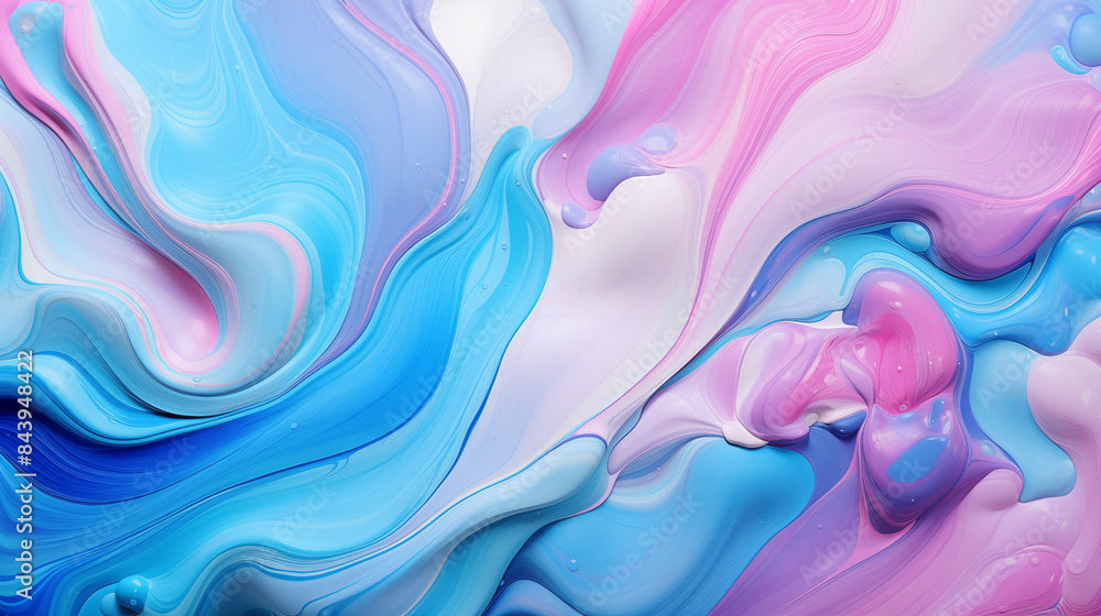 Bright abstract background. Flow of multi-colored paint with bubbles and lumps. Multicolored liquid, abstract 3D background. AI generative Bright abstract background. Flow of multi-colored paint with bubbles and lumps. Multicolored liquid, abstract 3D background. AI generative