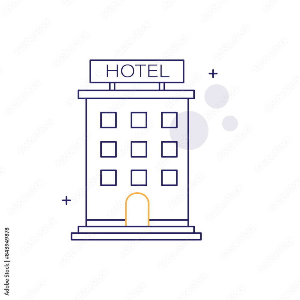 Hospitality and Hotel, Accommodation, Hotel Stay, Hotel Booking, Hotel Room, Lodging, Hotel Services Vector Illustration Icon Design Hospitality and Hotel, Accommodation, Hotel Stay, Hotel Booking, Hotel Room, Lodging, Hotel Services Vector Illustration Icon Design