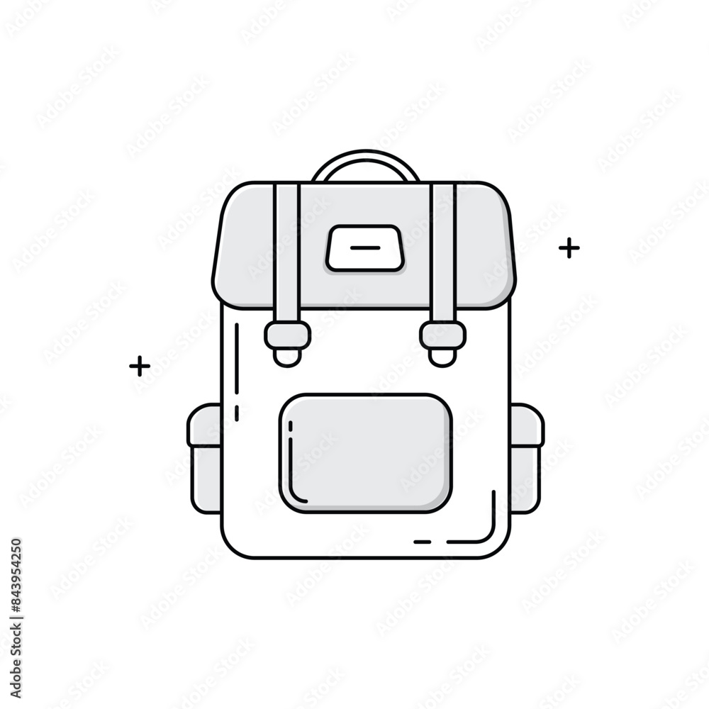 Backpack, Travel Bag, Hiking Backpack, Outdoor Gear, Adventure Travel, Camping Gear, Daypack, Trekking Bag, Bag Vector Icon Design Backpack, Travel Bag, Hiking Backpack, Outdoor Gear, Adventure Travel, Camping Gear, Daypack, Trekking Bag, Bag Vector Icon Design