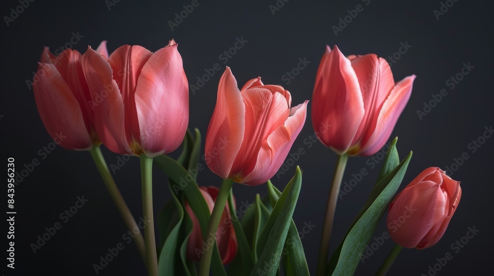 Picture of a stunning time-lapse close-up of tulips symbolizing the beauty and ephemerality of life, Picture of a stunning time-lapse close-up of tulips symbolizing the beauty and ephemerality of life,
