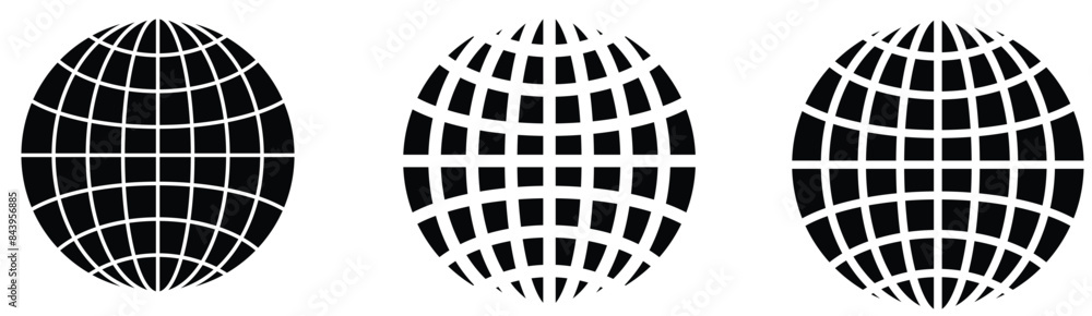 World icon - vector. Website icon. web icon , www icon. Simple line globe icon. vector illustration. eps 10 World icon - vector. Website icon. web icon , www icon. Simple line globe icon. vector illustration. eps 10