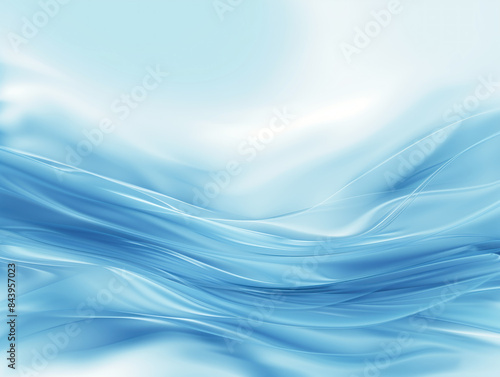 Abstract background with blue wave. Liquid, water. Minimalism. Presentation of website, report. Business style.