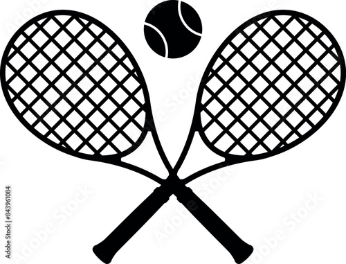 Tennis Monogram SVG Cut File for Cricut and Silhouette, EPS Vector, DXF , PNG , JPEG , Zip Folder