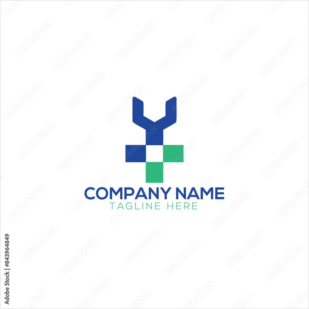 Obraz premium Medical pharmacy logo template