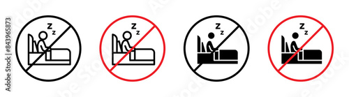 Sleepover Ban Sign for School Regulations, Public Safety, and Health Guidelines