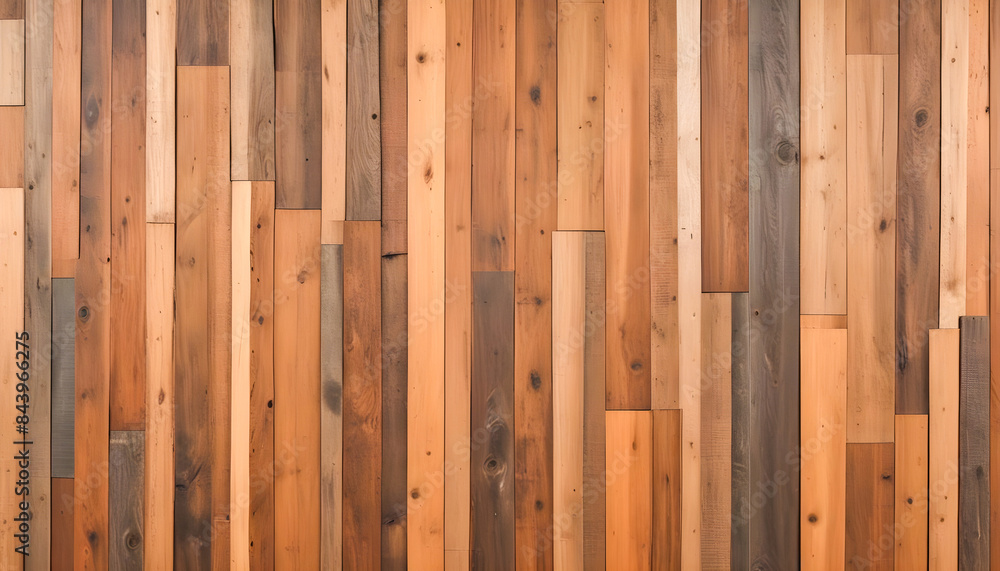Wooden brown floor in different shades close up Wooden brown floor in different shades close up