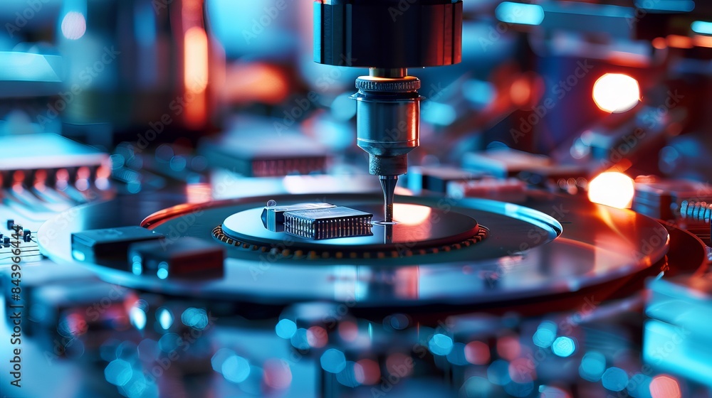 image of a factory producing processor chips image of a factory producing processor chips