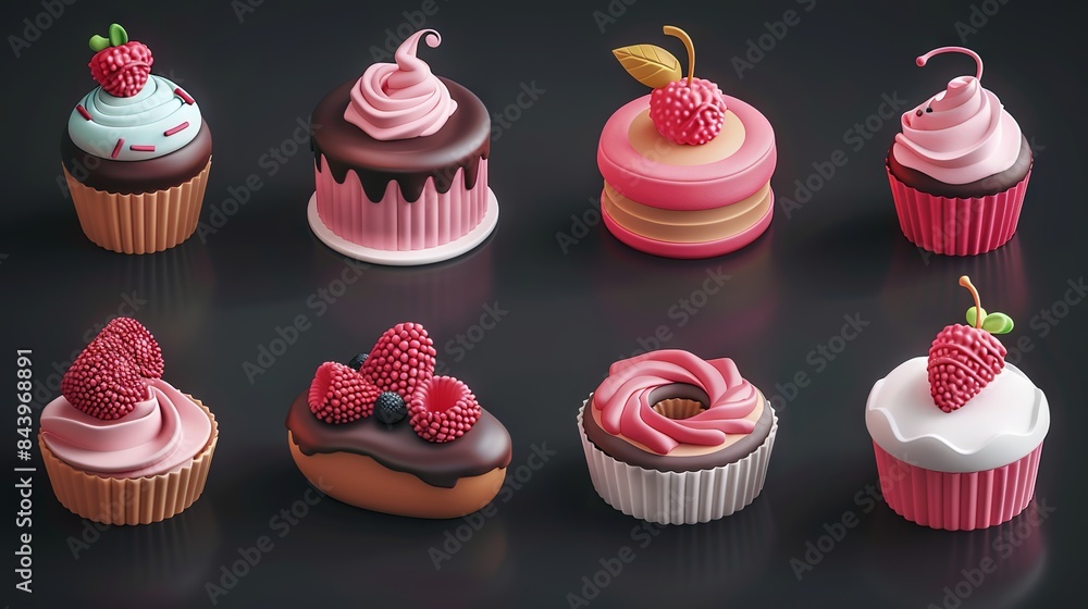 Delicious junk food 3d design Delicious junk food 3d design