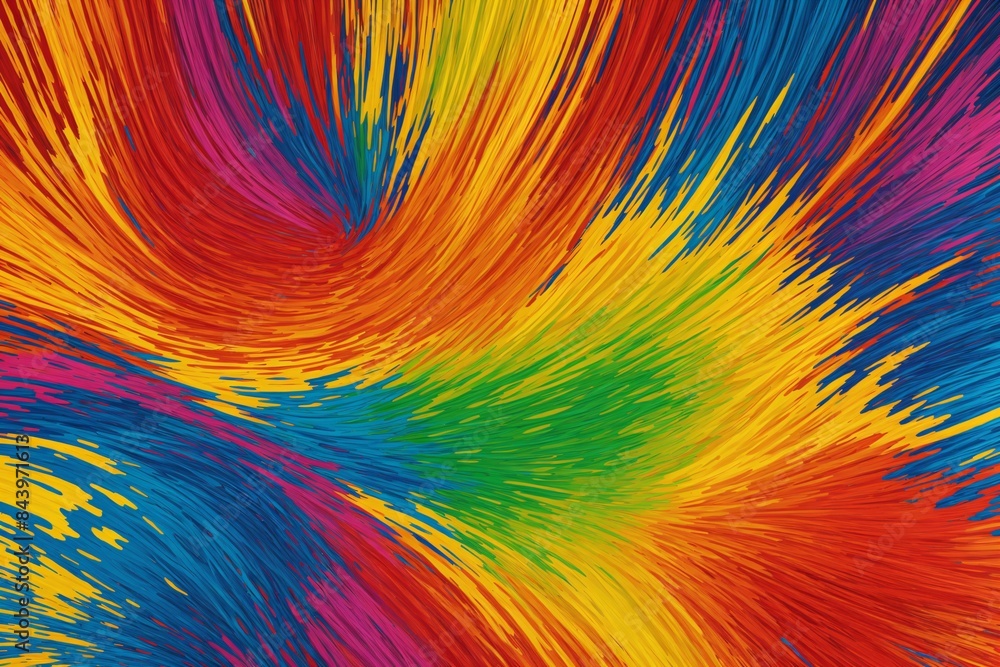 Fototapeta premium A vibrant splash pattern with bold shapes and bright hues