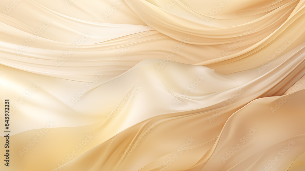Fototapeta premium Abstract Image Pattern Background, Delicate Silk Patterns in Soft Gold and Cream, Texture, Wallpaper, Background, Cover and Screen of Cell Phone, Smartphone, Computer, Laptop, Format 9:16 and 16:9 - 