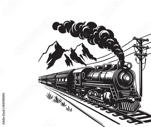 train Illustration Vector 