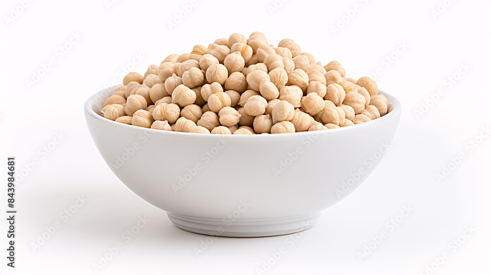 uncooked chickpeas in wooden bowl uncooked chickpeas in wooden bowl
