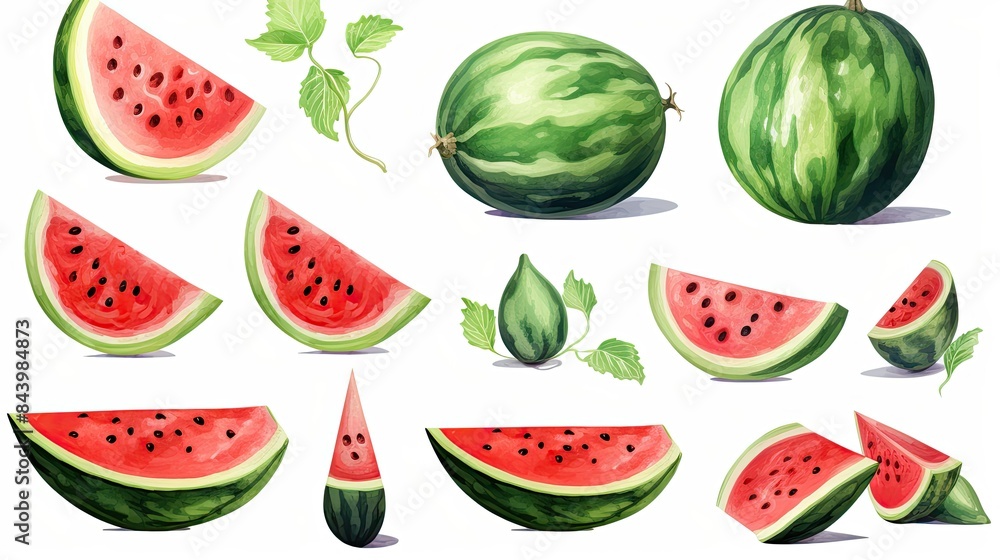 set of watermelons set of watermelons
