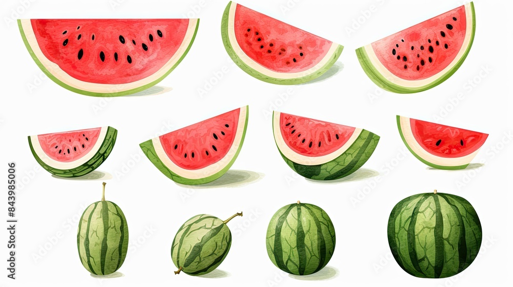 set of watermelons set of watermelons