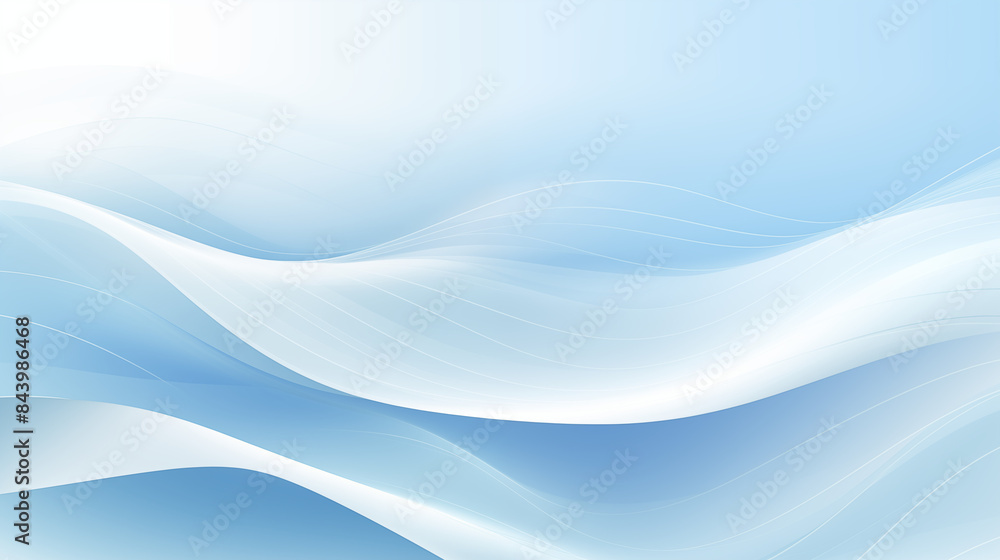 Fototapeta premium Abstract Image Pattern Background, Gentle Wave Patterns in Light Blue and White, Texture, Wallpaper, Background, Cell Phone Cover and Screen, Smartphone, Computer, Laptop, 9:16 and 16:9 Format - PNG
