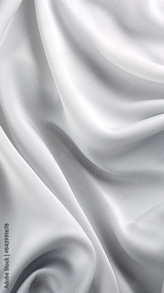 Obraz premium Abstract Image Pattern Background, Smooth Satin Finishes in Soft White and Light Gray, Texture, Wallpaper, Background, Cell Phone Cover and Screen, Smartphone, Computer, Laptop, 9:16 and 16:9 Format -