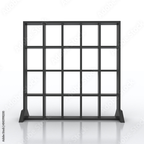 Back Bar Stand isolated on white background 3D illustration