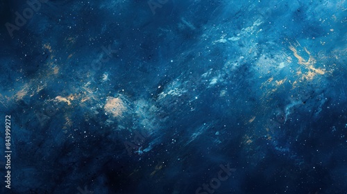 Serene Depths  Abstract Deep Blue Background