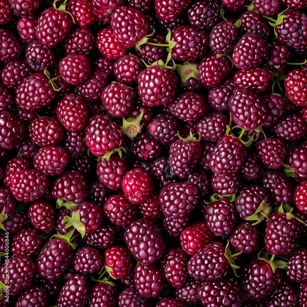Boysenberry texture background, blackberry and raspberry cross pattern, American dewberry banner Boysenberry texture background, blackberry and raspberry cross pattern, American dewberry banner