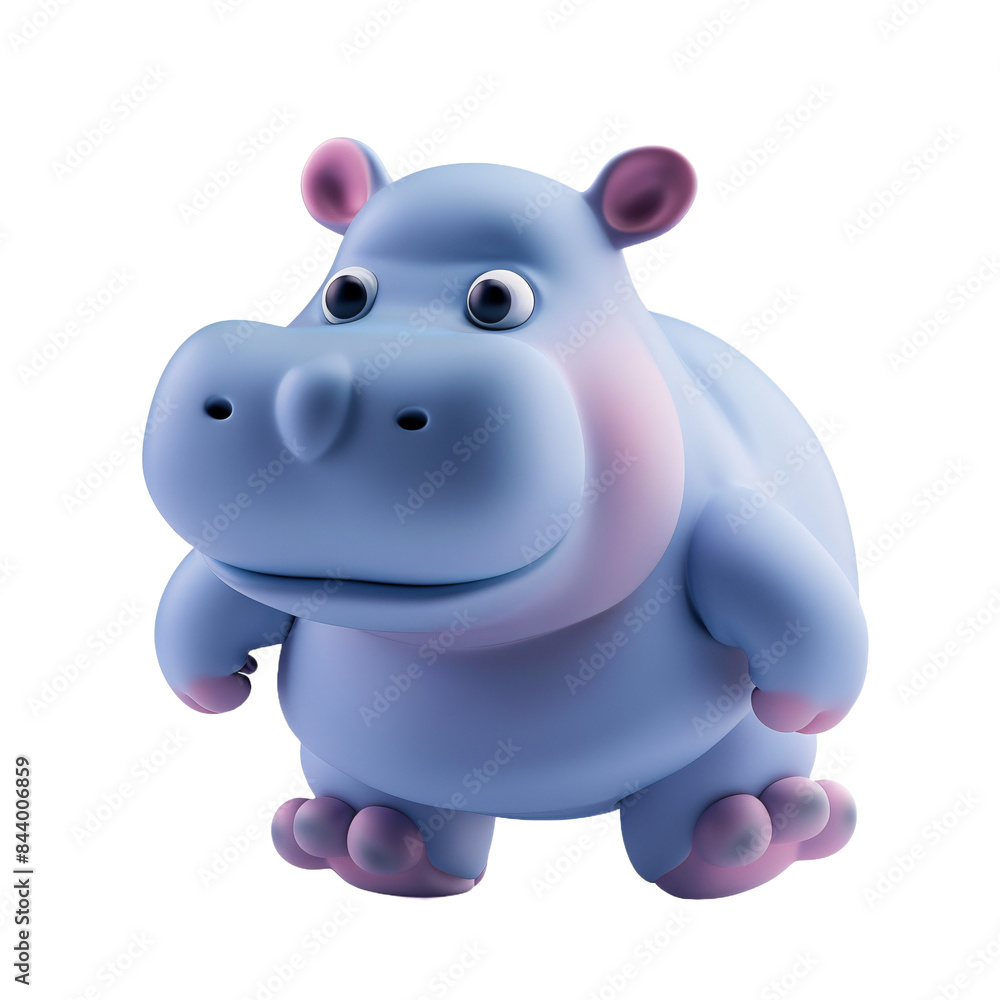 Cute Cartoon Hippopotamus Cute Cartoon Hippopotamus