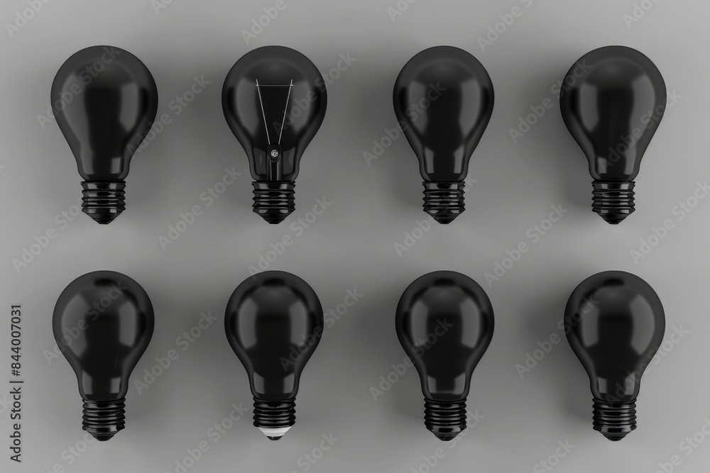 3d black light bulbs, lamp icon set, lightbulbs isolated, render style minimal light bulbs, creativity idea 3d black light bulbs, lamp icon set, lightbulbs isolated, render style minimal light bulbs, creativity idea