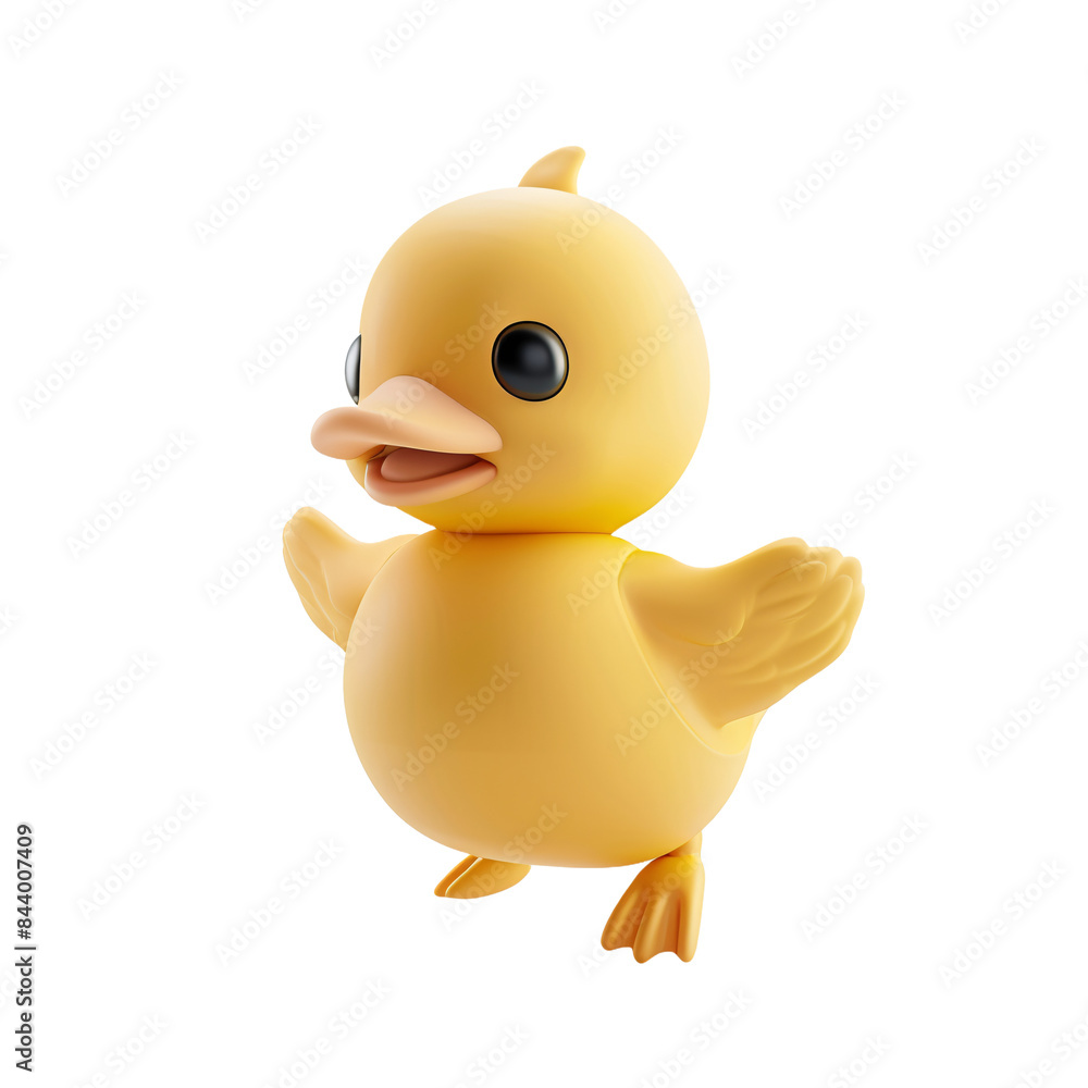 Cute Yellow Duckling with Big Eyes Cute Yellow Duckling with Big Eyes