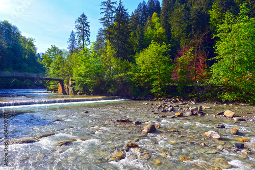 Die Dornbirner Ach bei Dornbirn, Vorarlberg (Österriech)	 photo