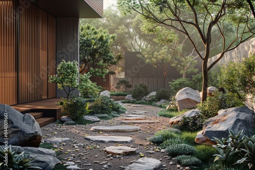 Minimalist Garden Pathway