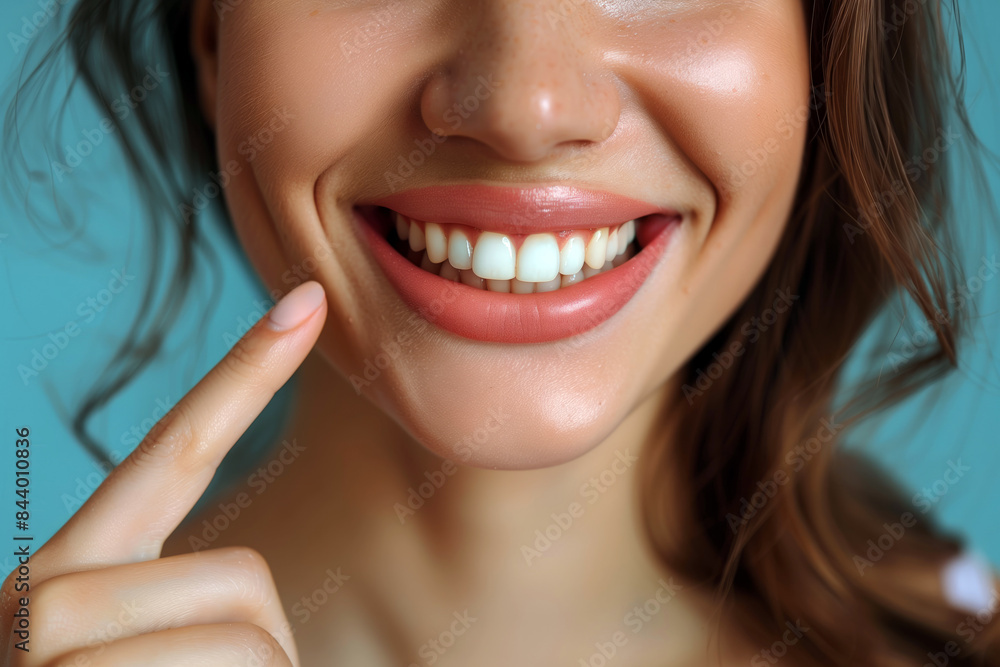 Healthy Clean Smile Closeup Healthy Clean Smile Closeup