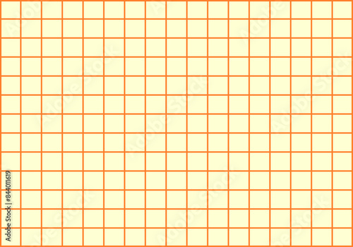 Fondo de cuadricula amarilla con trazado naranja