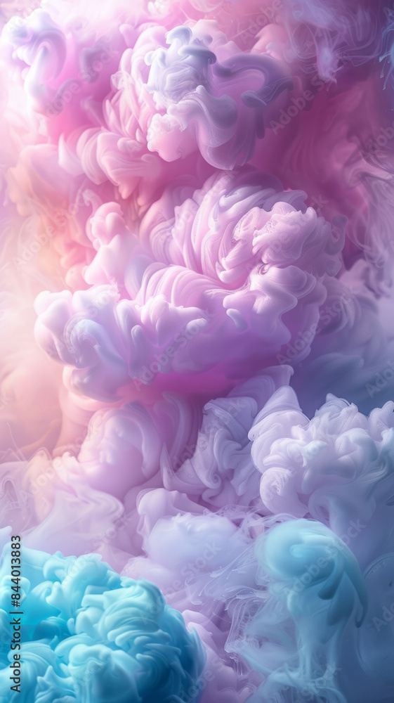 Dreamy Candy Floss Background Dreamy Candy Floss Background