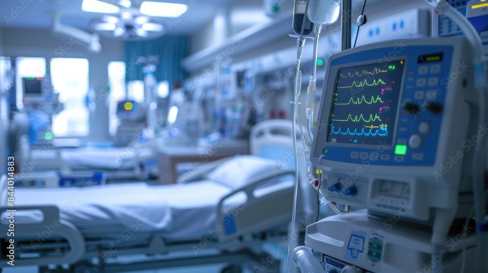 Fototapeta premium Modern Medical Equipment in Hospital Ward