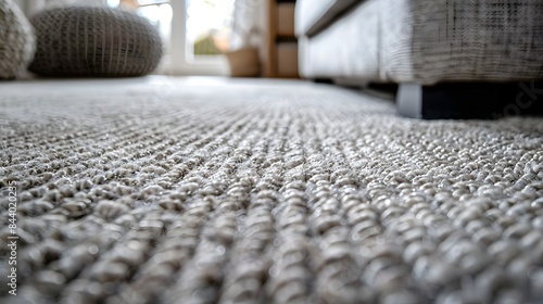 Professional deep cleaning of textured grey carpet  © Ziyan