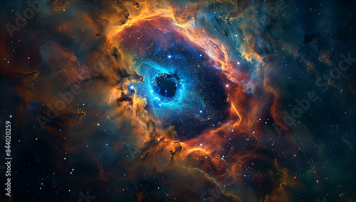 Beautiful Nebula and Deep sky Object, Galaxy in shape of eye photo