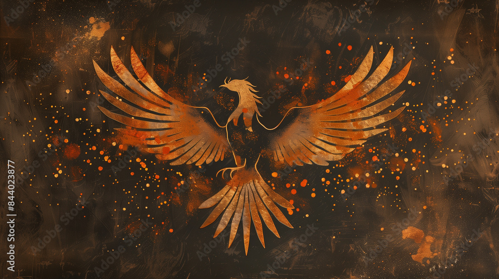 Abstract image of a phoenix Abstract image of a phoenix