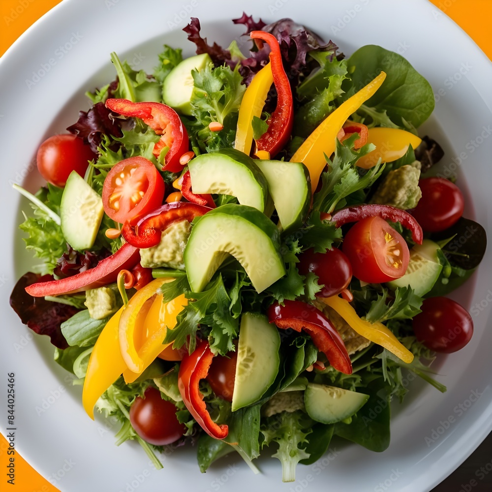vegetable salad with cheese vegetable salad with cheese